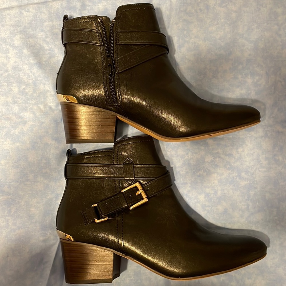 Pauline Coach Booties Black